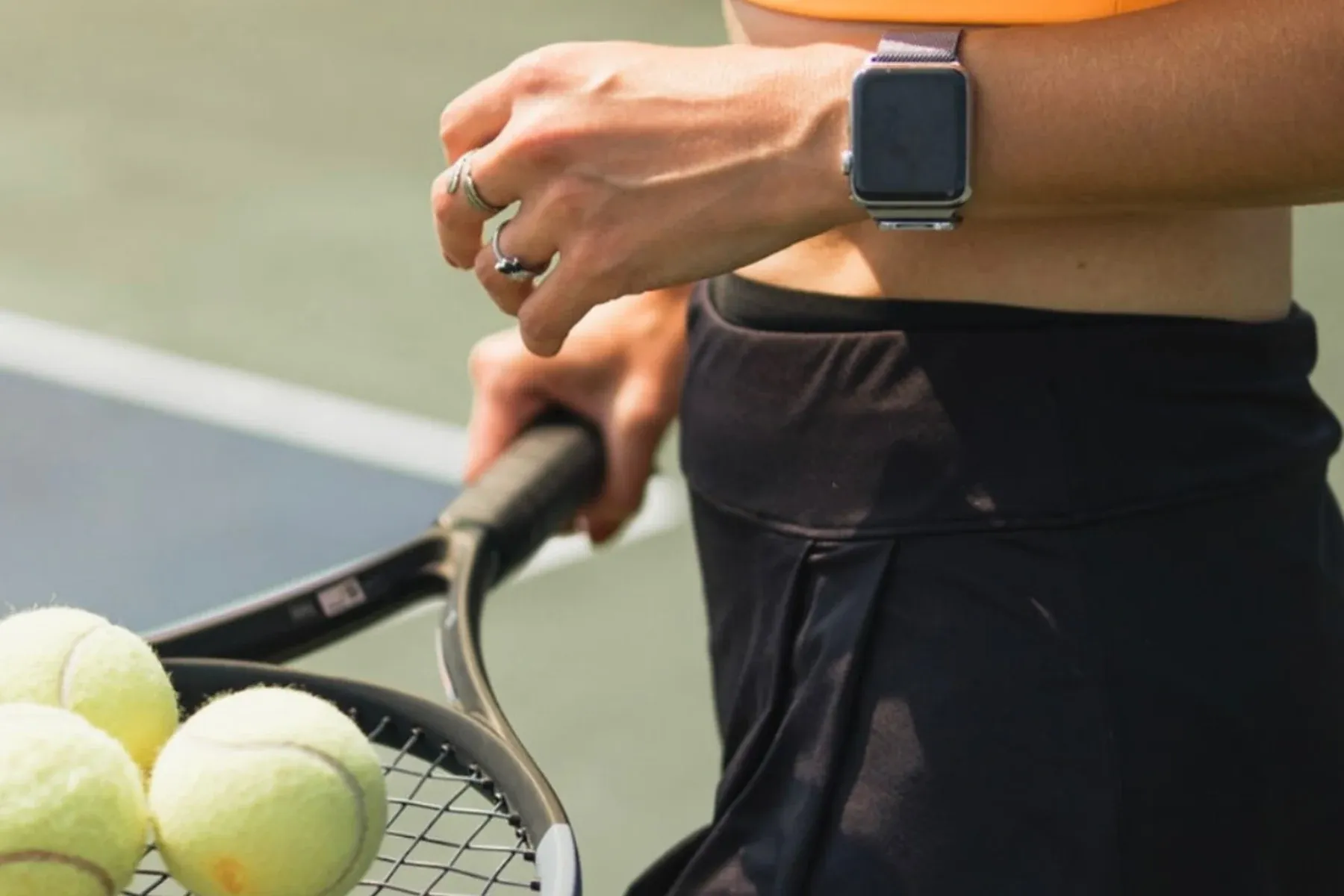 Outdoor tennis courts in Niagara-on-the-Lake, Ontario during spring training